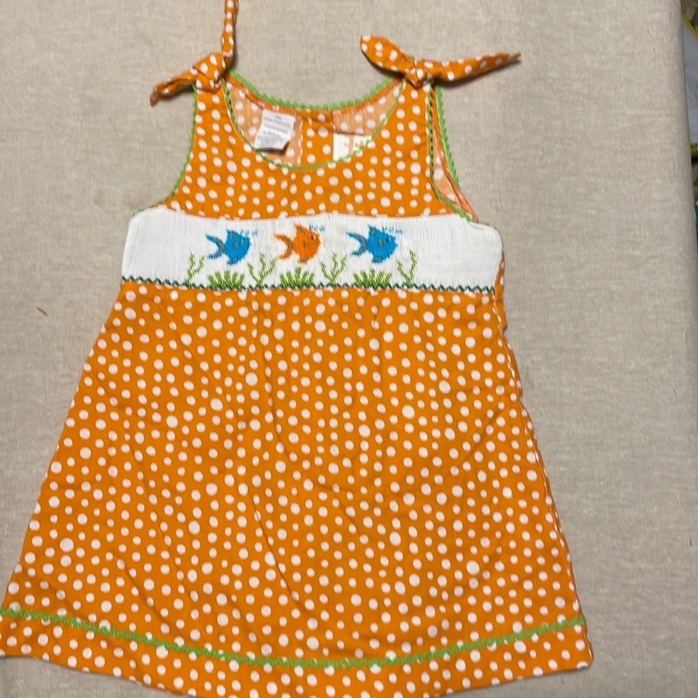 Smocked Giraffe dress size 12m